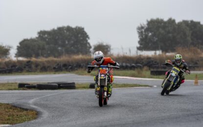 Dani García, Subcampeón de Castilla y León en la categoría Supermotard 85