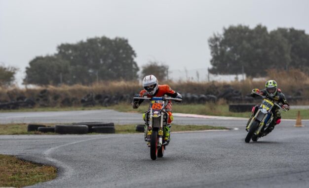 Dani García, Subcampeón de Castilla y León en la categoría Supermotard 85