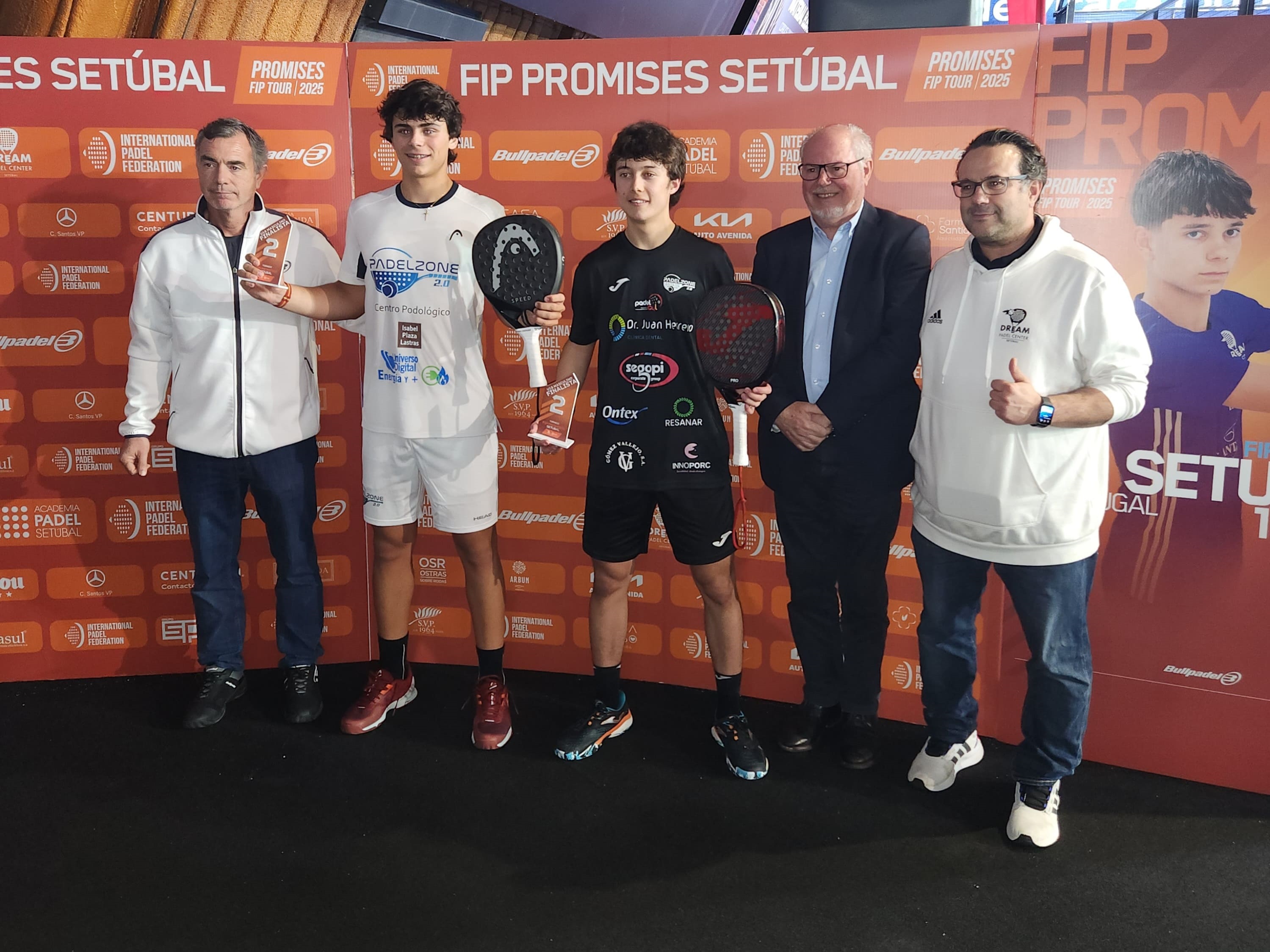 Los segovianos Guillermo Fernández y Sergio Tierno finalistas del internacional de padel de Setubel