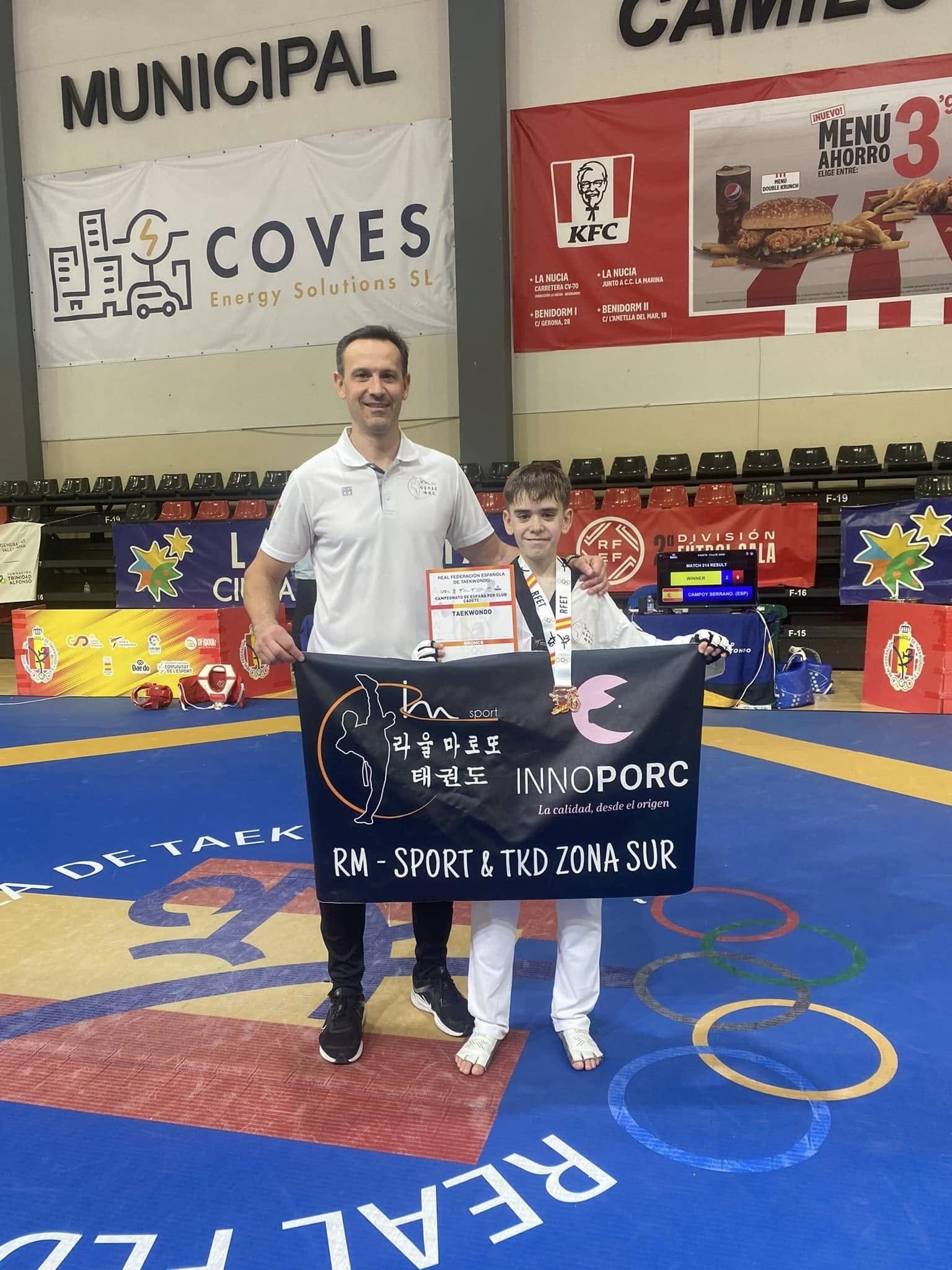 Javier Ruiz, bronce en el Campeonato de España de Taekwondo por Clubes