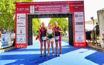 CD Triatlón Lacerta crónica del Fin de Semana: Triatlón Nacional y Acuatlón Regional.