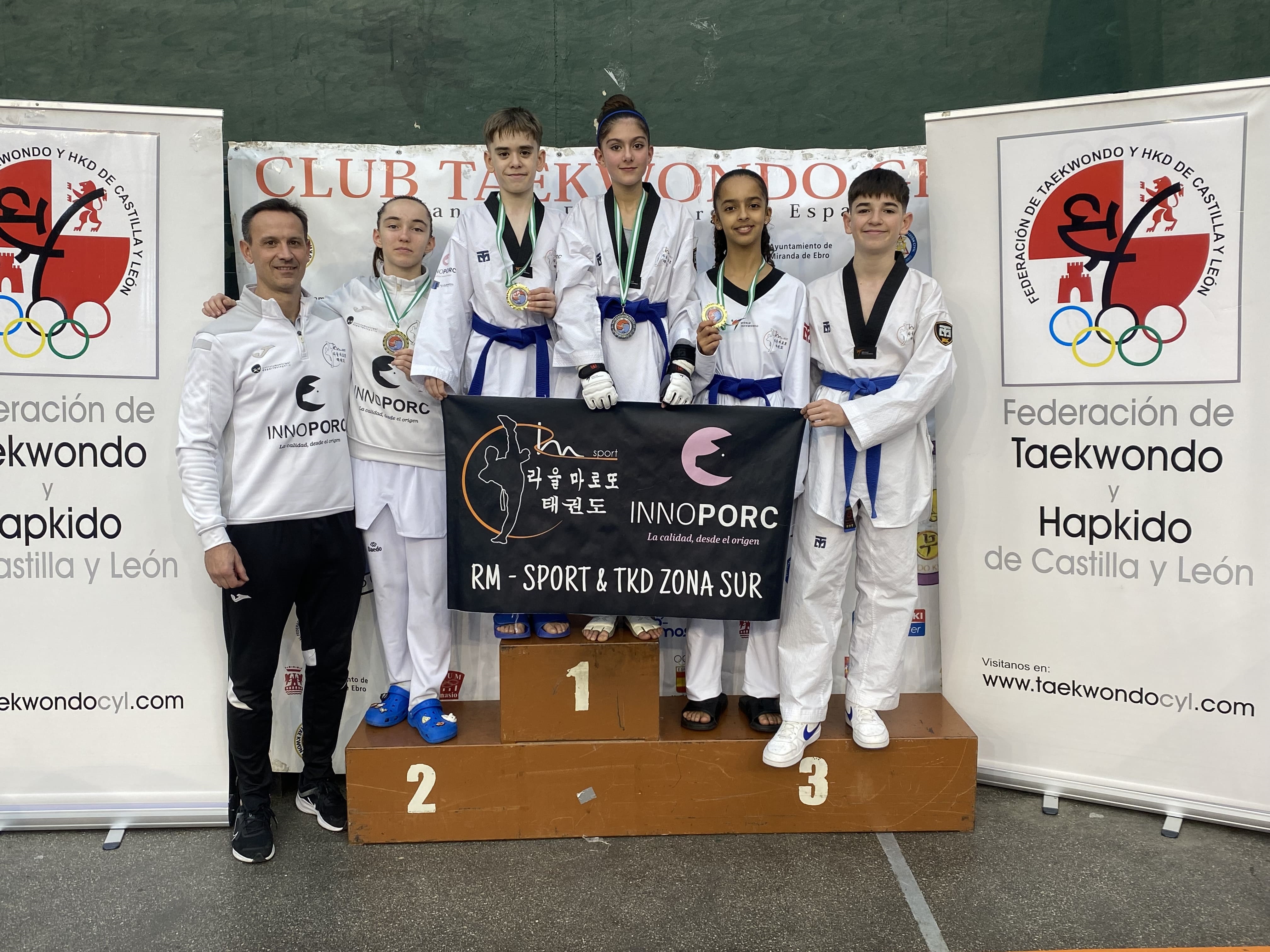 Tres oros y una plata para el Taekwondo RM-Sport Innoporc en Miranda de Ebro