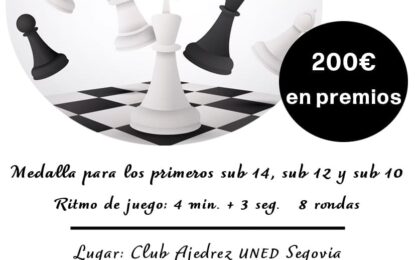 Torneo Ajedrez Relámpago San Frutos 2024