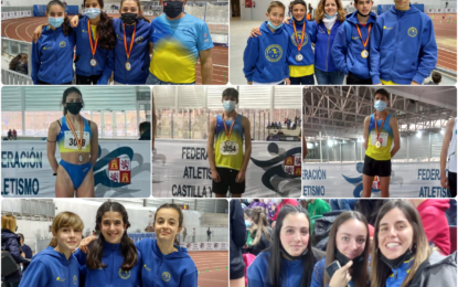 Brillante participación del Sporting Segovia en los Campeonatos Autonómicos de Pista Cubierta sumando 10 medallas autonómicas y 6 mínimas nacionales
