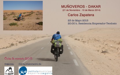 Carlos Zapatera: Conferencia “Muñoveros-Dakar “