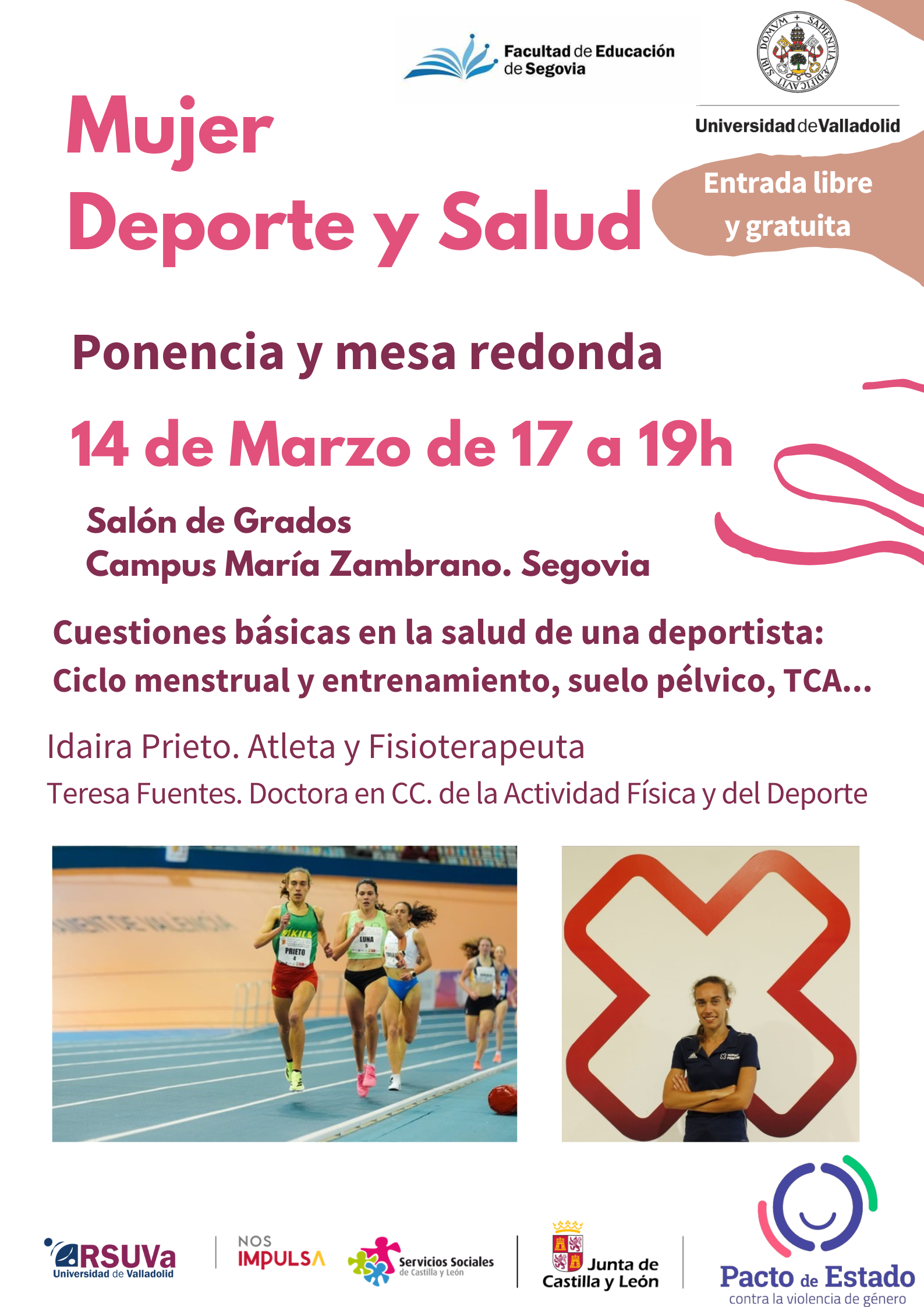 Facultad de Educación de Segovia: Charla Mujer Deporte y Salud